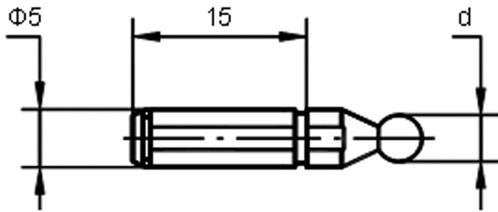 Bal-inserts voor meting voor tandwielen 4,5mm