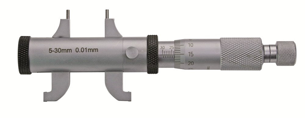 Micrometer voor inwendig meten 5-55mm met dubbele snavel, nauwkeurigheid 0,005