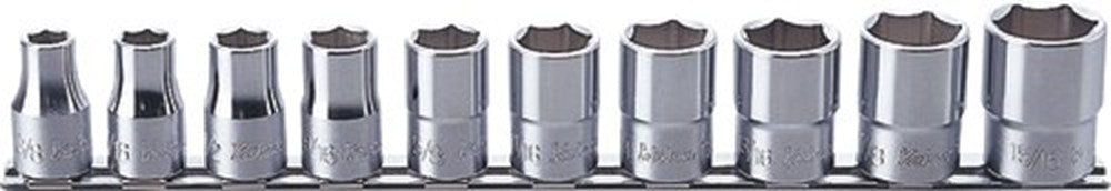 1/2" 10dlg set doppen op rail