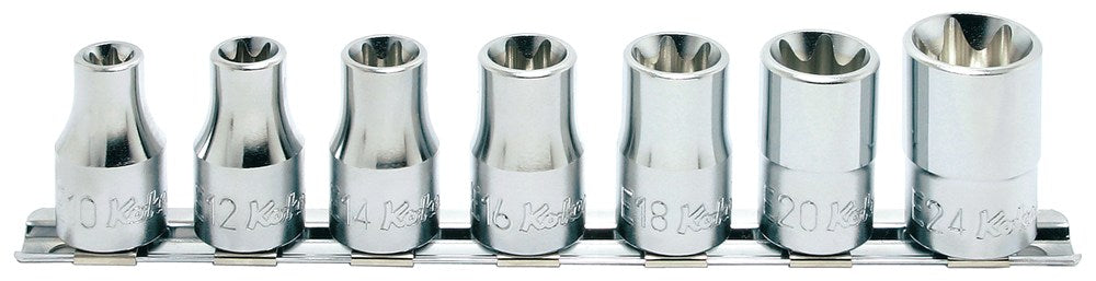 7 delige set E-torx doppen