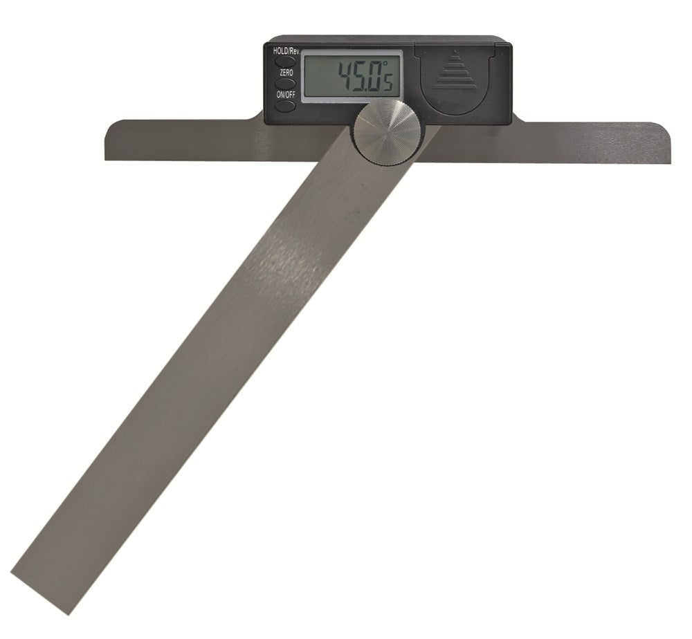 Digitale hoekmeter 120x150mm 0-180 graden, aflezing 0,05 graden