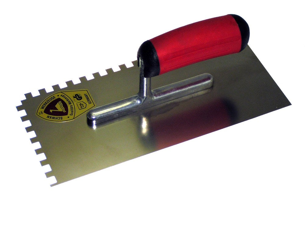 Plakspaan 2-zijdig getand 10.0mm 280x130 RVS comfort grip