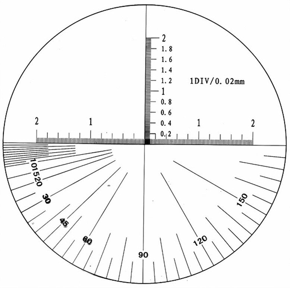 Precisie stifmicroscoop vergroting 40x 50x23x138mm, zicht 4,4mm