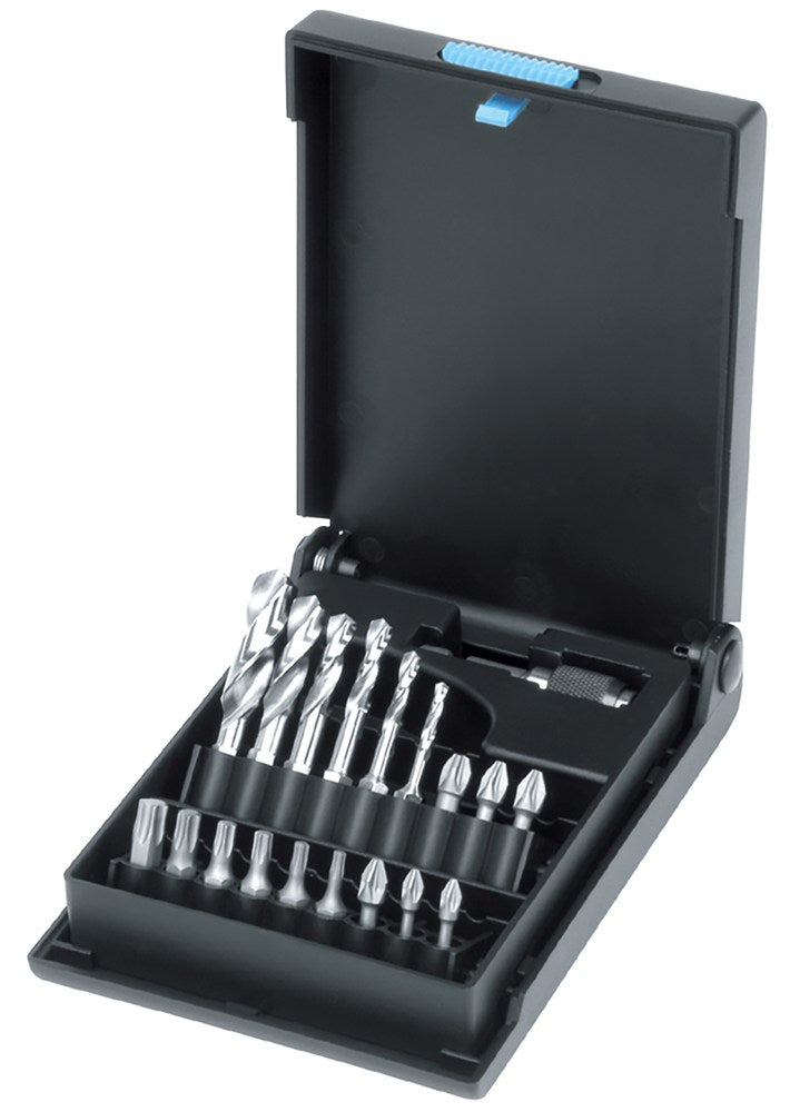 Q.C.4 spiraalboor-bit-set, met 1/4" zeskant opnameschacht, 3,0 - 10,0 mm