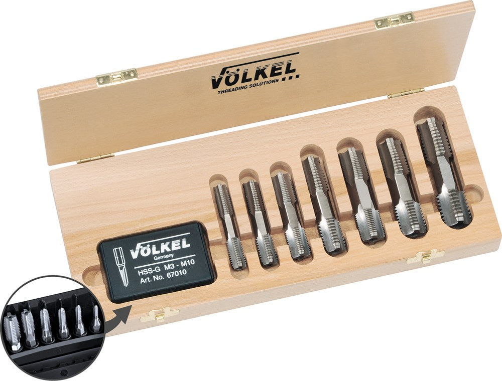 HexTap-set, tapbit dubblezijdige tap, Multi-Drive, ISO metrisch draad DIN 13, M3 - M24