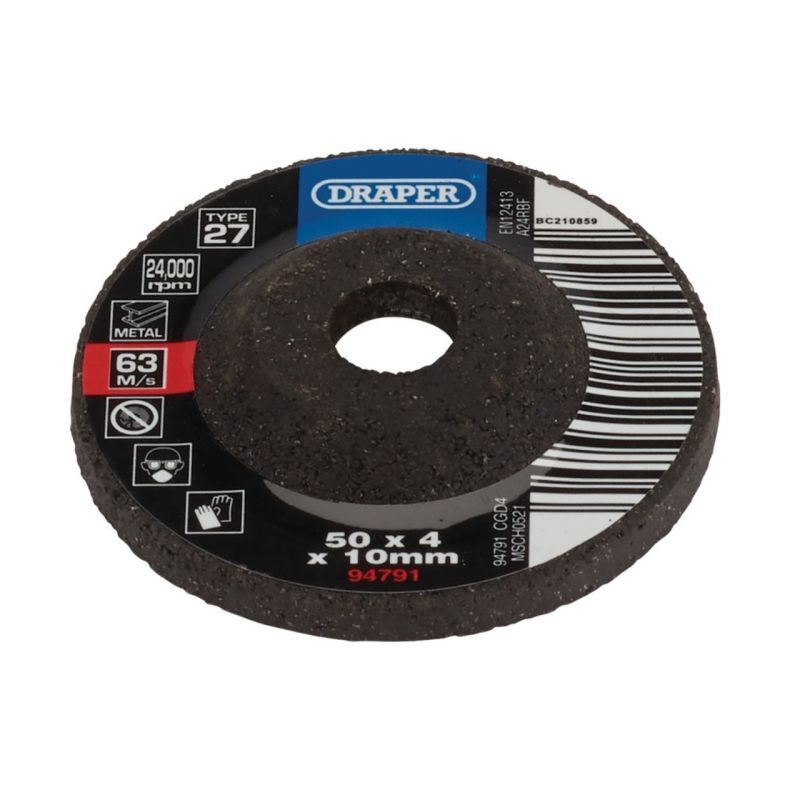 Afbraamschijf kom Ø50x 4mm (asgat 10mm)