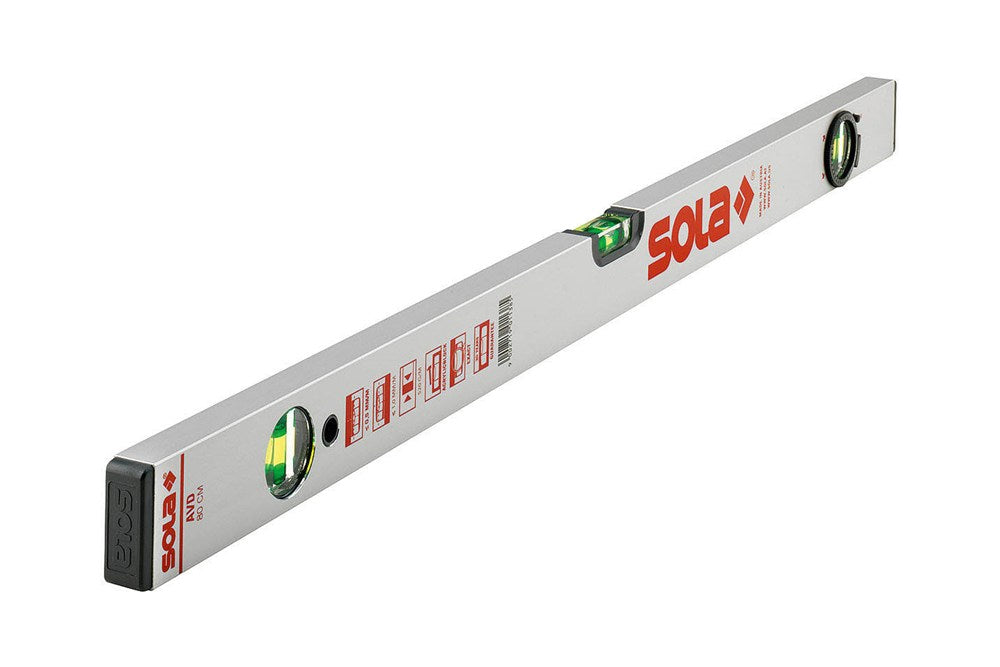 Alu blokwaterpas AVD80 80cm 3 libellen 0,50mm/m 1lib. 360gr