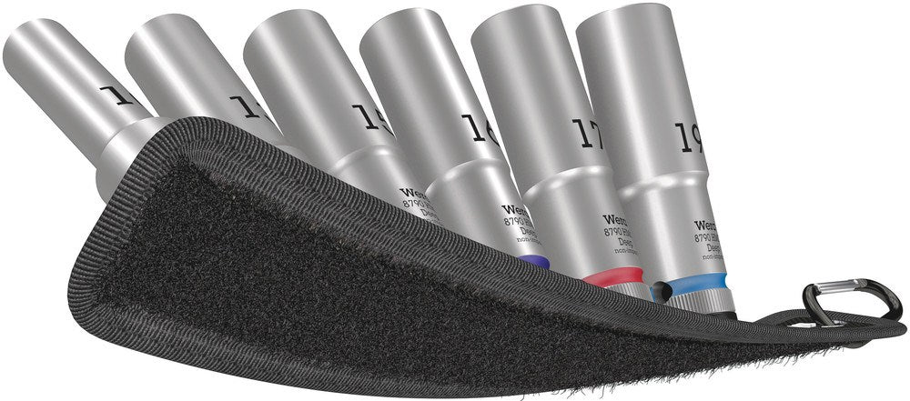 BELT C DEEP 1 DOPPEN SET, MET 1/2" -AANDRIJVING, 6-DELIG