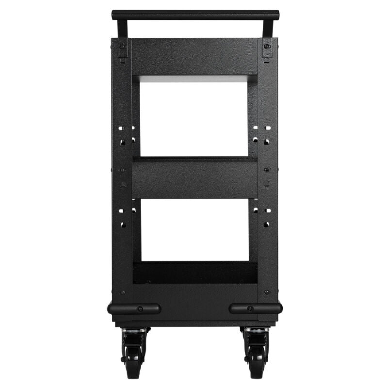 BUNKER Werkplaatstrolley met RVS werkblad, 3 schappen, 71cm