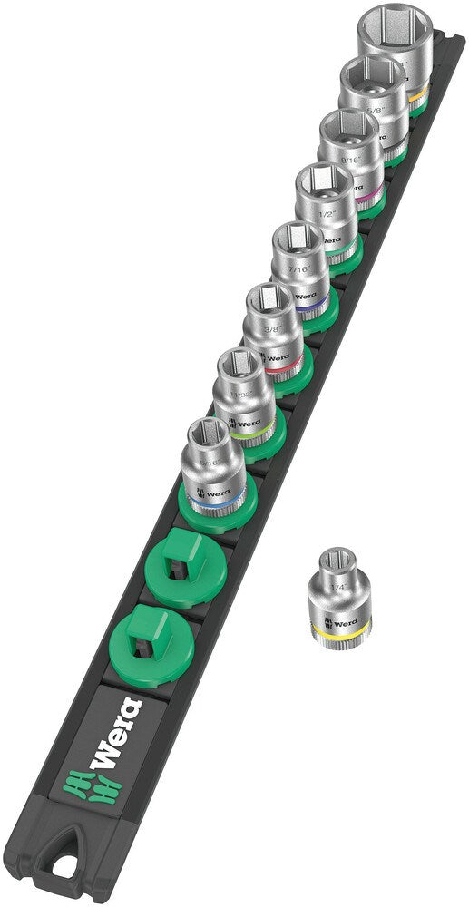 Dop-magn strip B Imperial1 Zyklop doppen 3/8"-aandrijving, inch, 9-delig