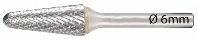 Stiftfrees 6mm, vorm L, kopdikte 10mm