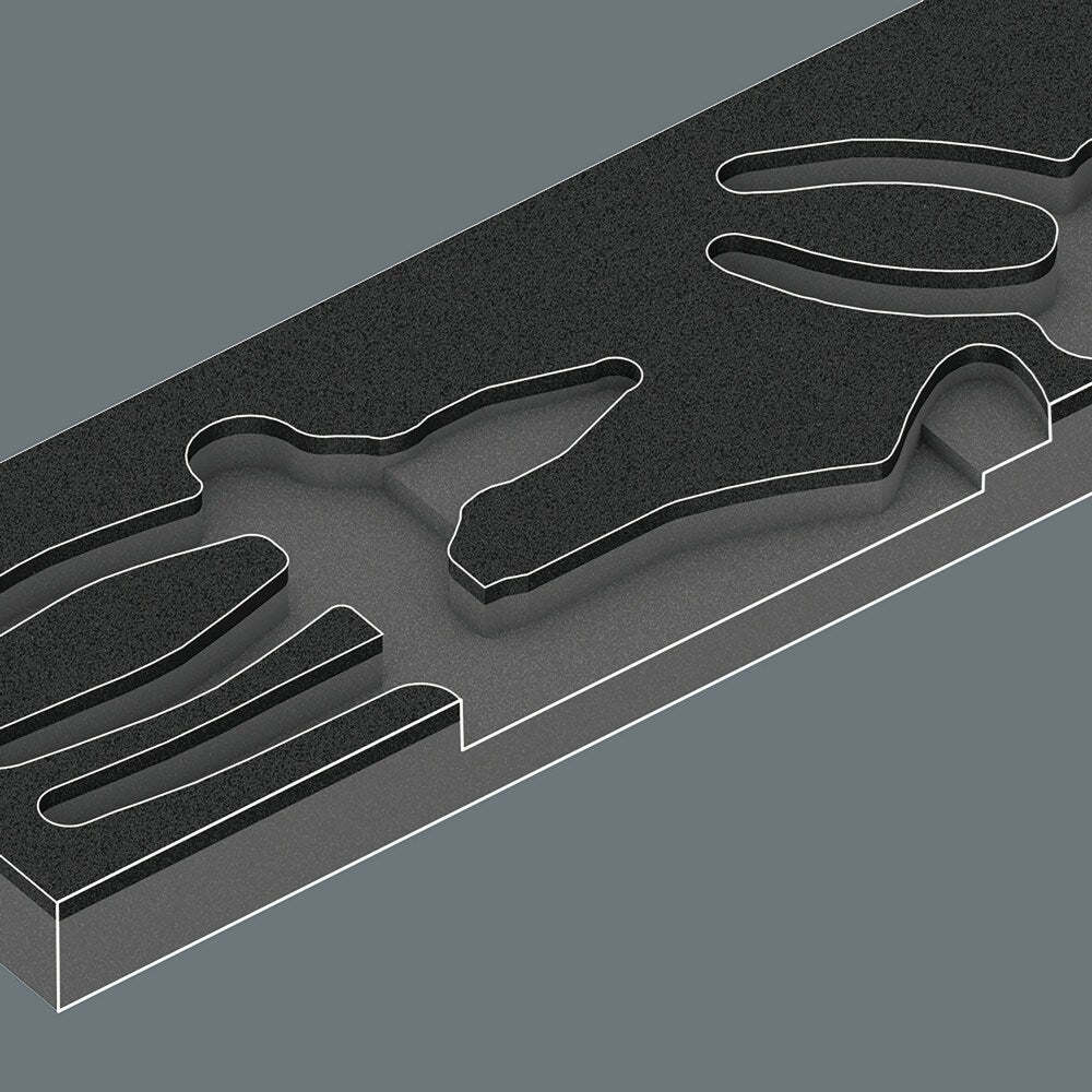 9780 Schuiminzet met KNIPEX tangen,3-dlg 1 x 180; 1 x 250; 1 x 160