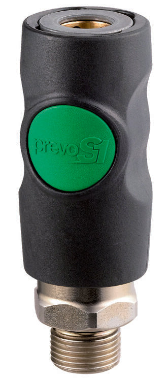 Veiligheidskoppeling 1/4" buitendr EURO (ESI-071151) groen