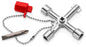 KNIPEX 00 11 03 Schakelkastsleutel voor alle standaard schakelkasten en afsluitsystemen 76 mm