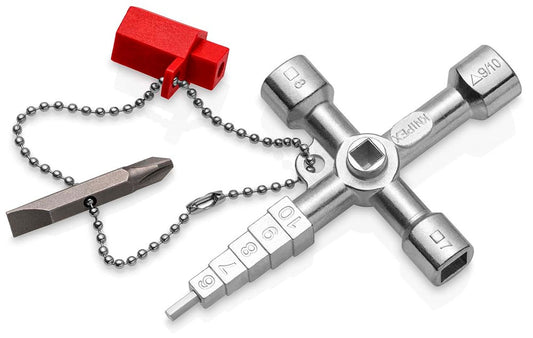 KNIPEX 00 11 04 Profi-Key voor alle standaard afsluitsystemen 89 mm