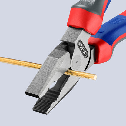 KNIPEX 02 02 200 Kracht-Kombitang met comfortgrepen zwart geatramenteerd 200 mm