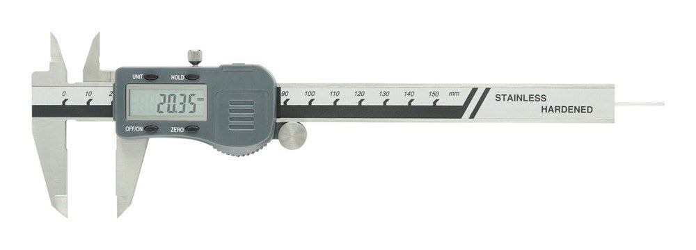 Digitale schuifmaat 150x40mm met ronde dieptemeter