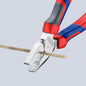 KNIPEX 02 05 180 Kracht-Kombitang met comfortgrepen verchroomd 184 mm