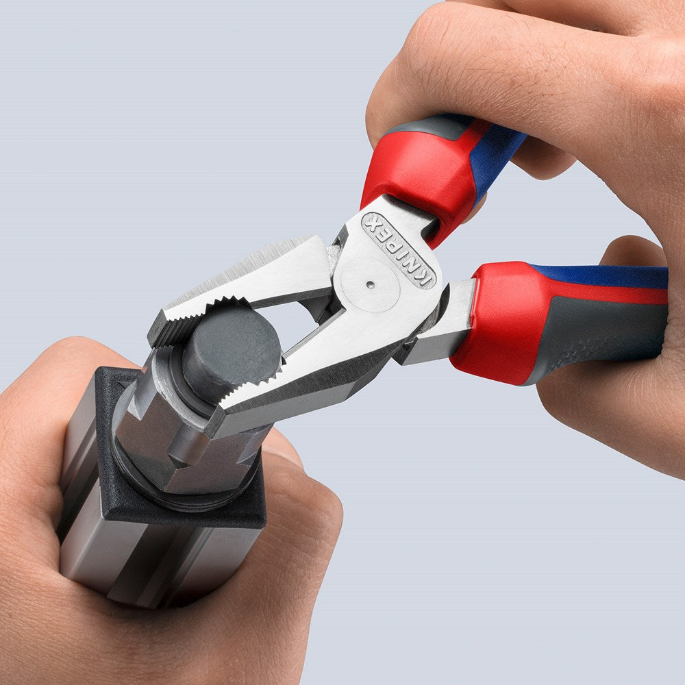 KNIPEX 02 05 180 Kracht-Kombitang met comfortgrepen verchroomd 184 mm