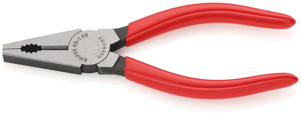 KNIPEX 03 01 140 Kombitang met kunststof bekleed zwart geatramenteerd 140 mm