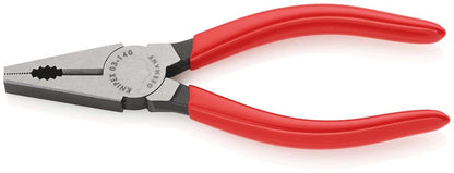 KNIPEX 03 01 140 Kombitang met kunststof bekleed zwart geatramenteerd 140 mm
