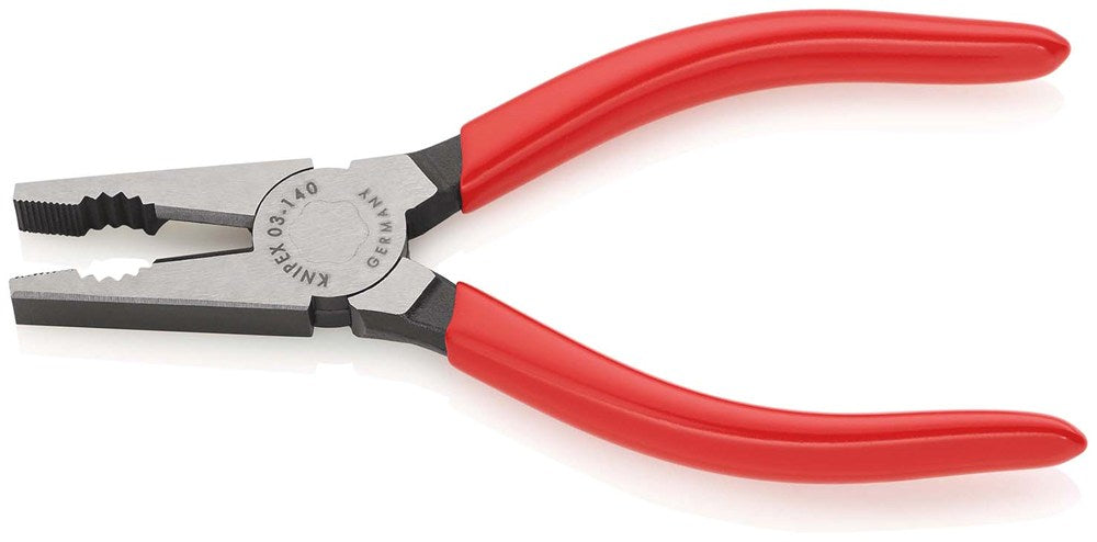 KNIPEX 03 01 140 Kombitang met kunststof bekleed zwart geatramenteerd 140 mm