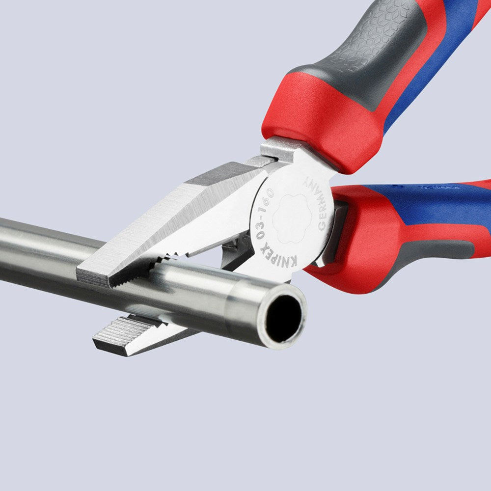 KNIPEX 03 05 160 Kombitang met comfortgrepen verchroomd 160 mm