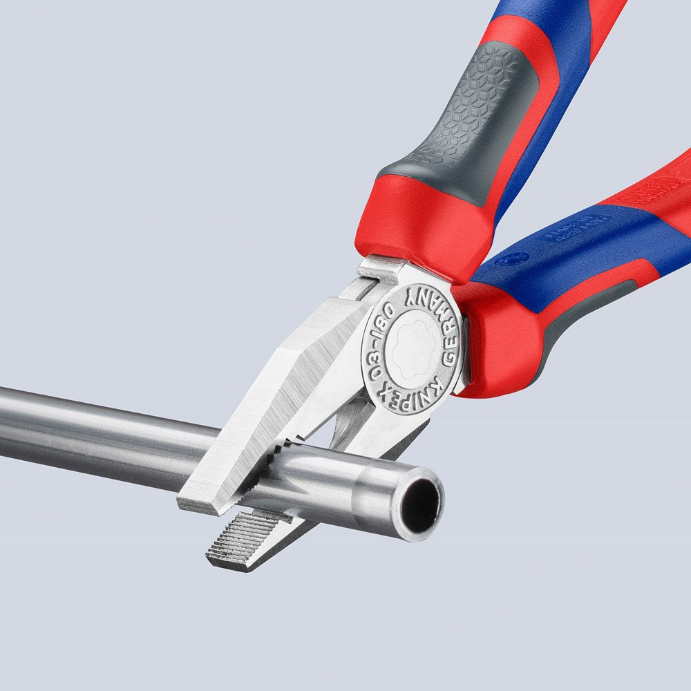 KNIPEX 03 05 180 Kombitang met comfortgrepen verchroomd 180 mm