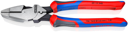 KNIPEX 09 12 240 Kracht-Kombitang "Lineman's Pliers" Amerikaans model met comfortgrepen zwart geatra
