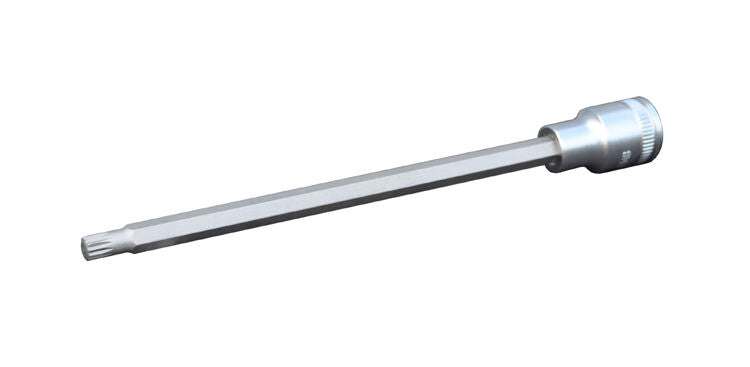 1/2" Dop M12 veeltand/spline, 200mm