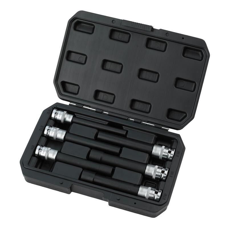 1/2" Doppenset E-torx, extra lang, 6dlg