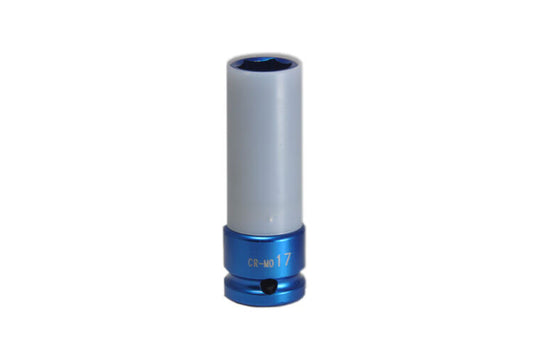 1/2" Krachtdop 17mm, lang dunwandig (blauw) (SK12LD17)