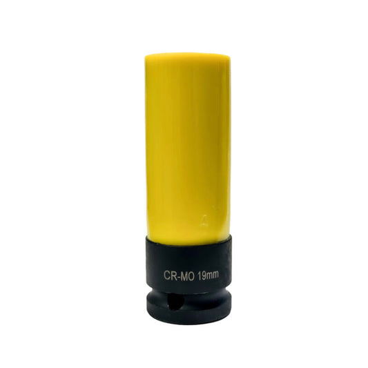 1/2" Krachtdop 19mm, lang dunwandig (geel) (SK12LF19)