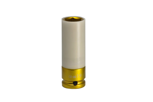 1/2" Krachtdop 19mm, lang dunwandig (geel) (SK12LD19)