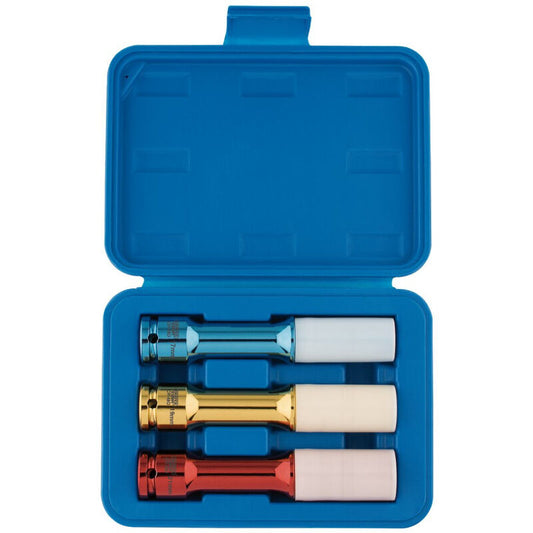 1/2" Krachtdoppenset, extra lang dunwandig, 3dlg (D82981)