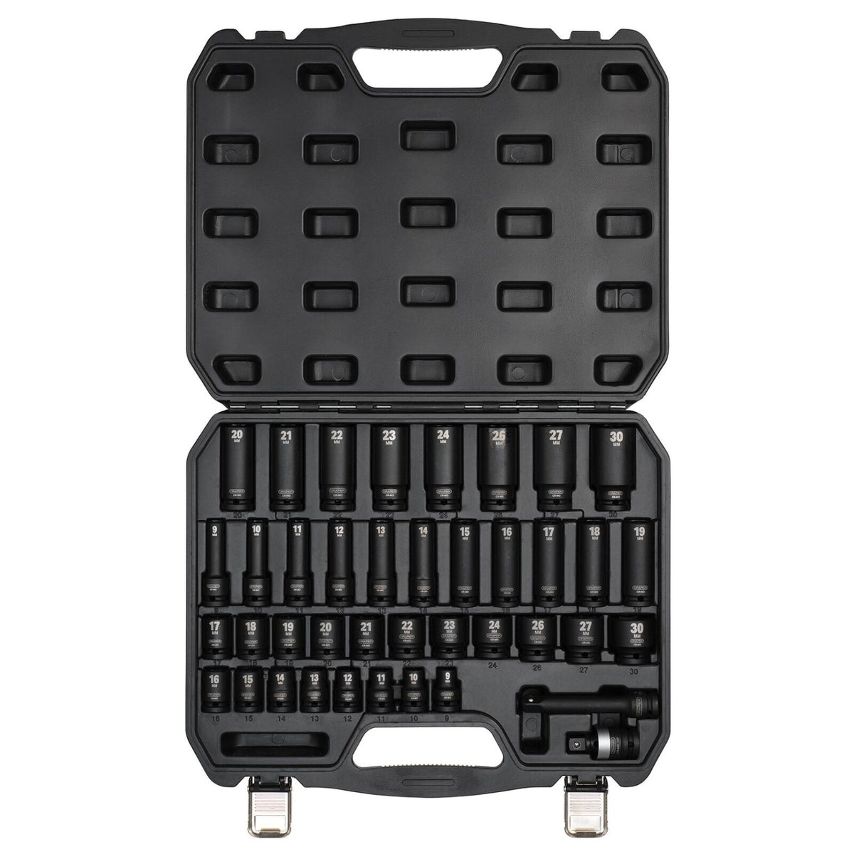 1/2" Krachtdoppenset kort+lang, 40dlg (D07106)