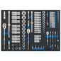 1/4"+3/8"+1/2" gereedschapset in FOAM, 96dlg