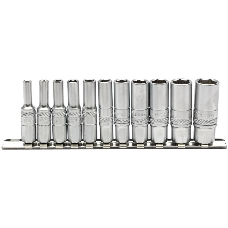 1/4" Doppenrail lang INCH, 11dlg