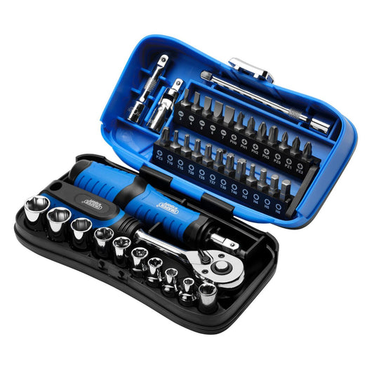 1/4" Doppenset en bitset, 39dlg