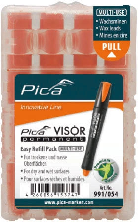 Pica VISOR 991/54 Navulling fluor-oranje