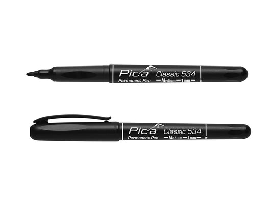 Pica Classic 533/46 Permanent Pen Fijn 0.7 mm zwart (10 stuks)