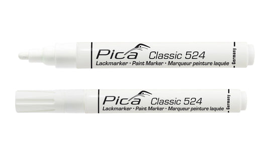 Pica Classic 524/52 Industriële Lakmarker wit (10 stuks)
