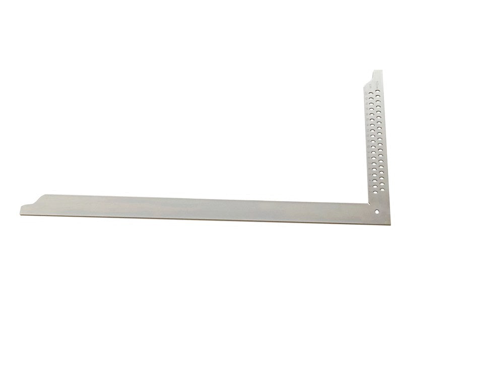 Timmermans winkelhaak 700x300mm 35mm, met markering, RvS