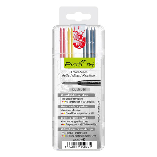 Pica Dry 4020 Navulling multikleur - 8 staafjes (blister)