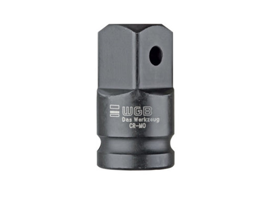 1/2" binnenvierkant krachtverloop naar 3/4" buitenvierkant, DIN 3121, 50 mm