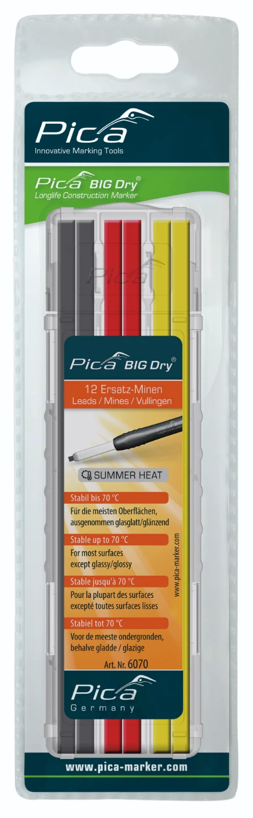 Pica BIG Dry 6070 Navulling Summer Heat multikleur (blister)