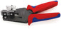 KNIPEX 12 12 12 Precisie afstriptang met precisie geslepen messen met meer-componenten greep gebruin