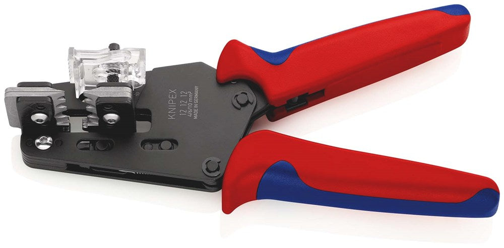 KNIPEX 12 12 12 Precisie afstriptang met precisie geslepen messen met meer-componenten greep gebruin