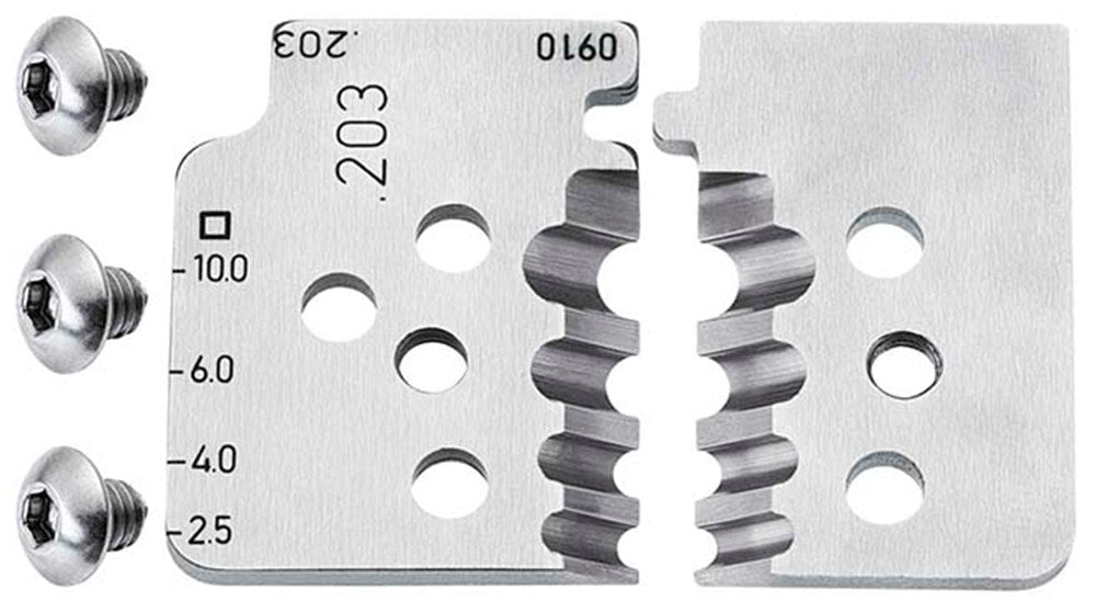 KNIPEX 12 19 10 1 set reservemessen voor 12 12 10