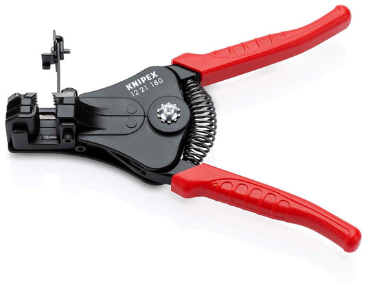 KNIPEX 12 21 180 Afstriptang met precisie geslepen messen met kunststof bekleed zwart gelakt 180 mm